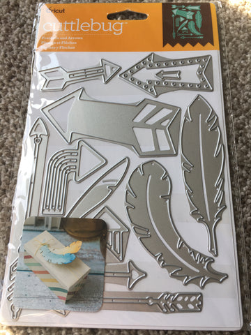 FEATHERS AND ARROWS - CRICUT CUTTLEBUG DIES – Scrapbook Outlet - Gina Marie  Designs