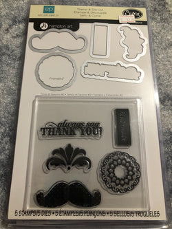 ALWAYS SAY THANK YOU - SIZZIX STAMP AND DIE SET