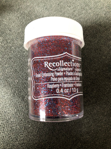 RASPBERRY - RECOLLECTIONS TINSEL EMBOSSING POWER