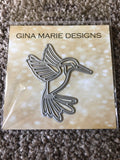 STAINED GLASS STYLE HUMMINGBIRD DIE - Gina Marie Designs