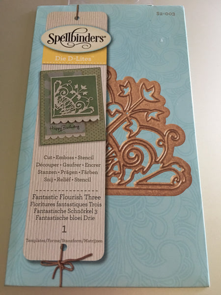 FANTASTIC FLOURISH THREE - SPELLBINDERS D-LITE DIES