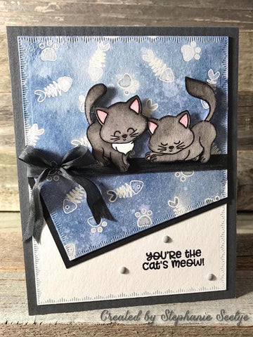 CUTE KITTY CAT STAMP SET - Gina Marie Designs