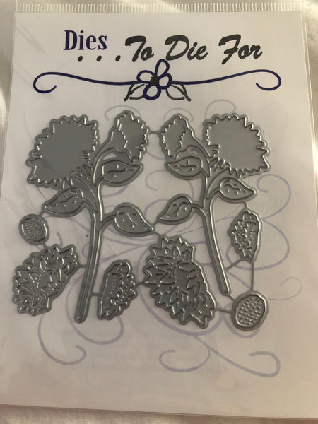SUNFLOWERS DIES - DIES TO DIE FOR