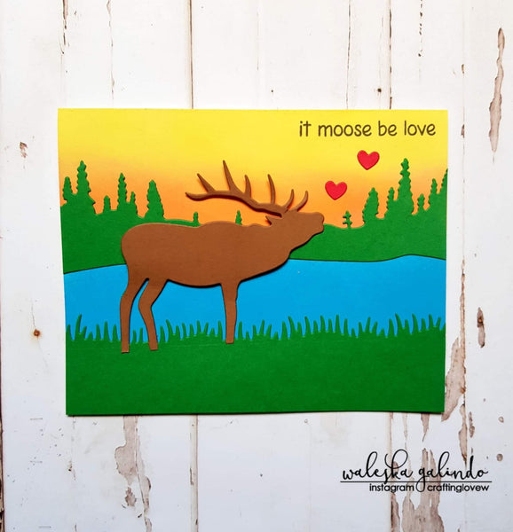ELK CALL BORDER DIE - Gina Marie Designs