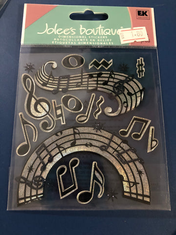 MUSIC NOTES  - Jolee's Boutique Stickers