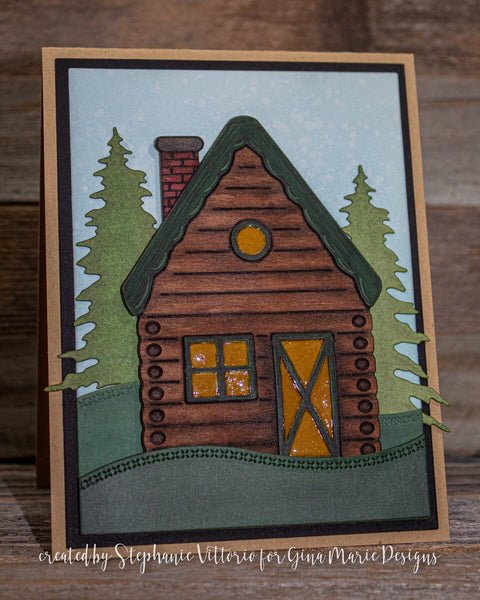 LOG CABIN DIE SET - Gina Marie Designs