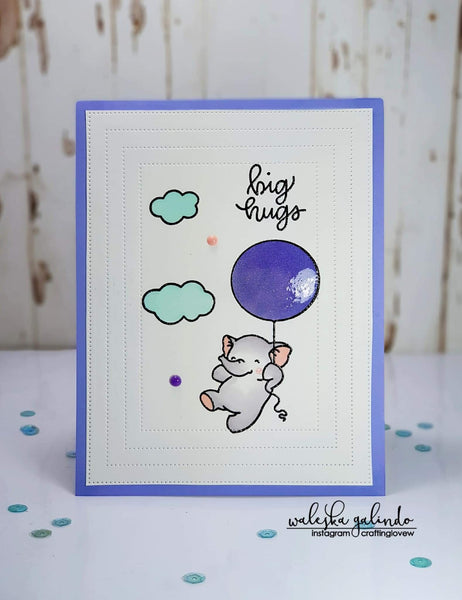 ‘ONLY’ PIERCE DOTS NESTED RECTANGLE DIE SET - Gina Marie Designs