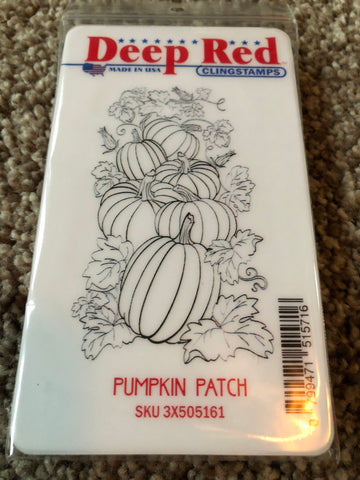 PUMPKIN PATCH - DEEP RED RUBBER STAMPS