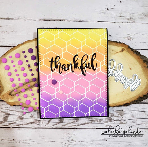 CHAINED HEXAGONS 6x6 STENCIL - Gina Marie Designs