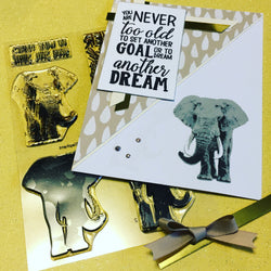 LAYERED ELEPHANT stamp set - Gina Marie Designs