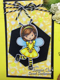 LITTLE BEE GIRL STAMP SET - Gina Marie Designs