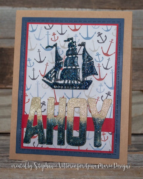 WOODEN SHIP DIE - Gina Marie Designs