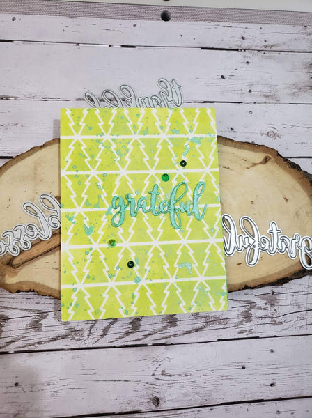YEAR END SALE - CHRISTMAS TREE COLLAGE 6x6 STENCIL - Gina Marie Designs