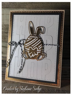 BUNNY IN EGG EASTER DIE - Gina Marie Designs