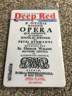 OPERA PAYBILL - DEEP RED RUBBER STAMPS