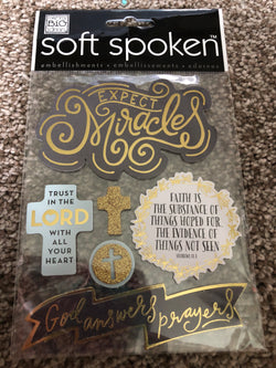 EXPECT MIRACLES - me & my big ideas SOFT SPOKEN STICKERS