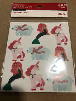 MERMAID UNICORN AND POLAR BEARS - RECOLLECTIONS STICKERS