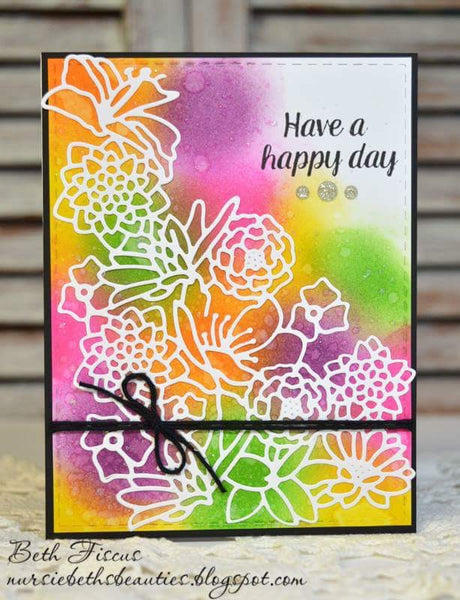 LARGE FLOWER CORNER SILHOUETTE - Gina Marie Designs