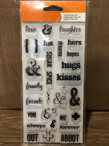 THIS AND THAT - FISKARS clear stamps