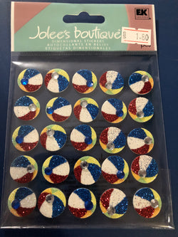 BEACH BALL REPEATS - Jolee's Boutique Stickers