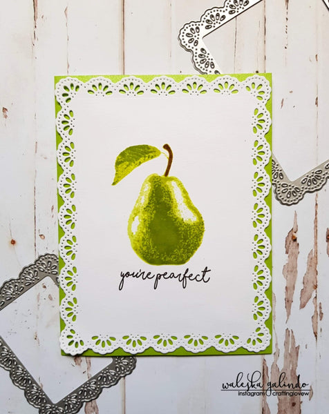 FRILLY LACE NESTED RECTANGLE DIE SET - Gina Marie Designs