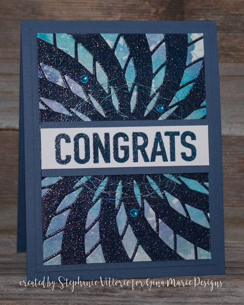 SPIRAL BURST BKGD DIE - Gina Marie Designs