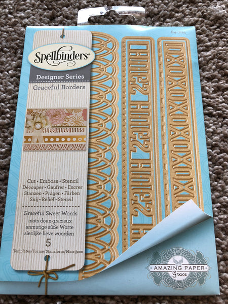 SPELLBINDERS GRACEFUL SWEET WORDS DIE SET