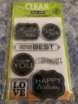 HELLO YOU WORDS STAMPS - HERO ARTS CLEAR STAMPS