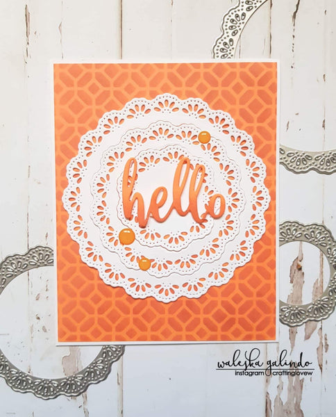 FRILLY LACE NESTED CIRCLE DIE SET - Gina Marie Designs