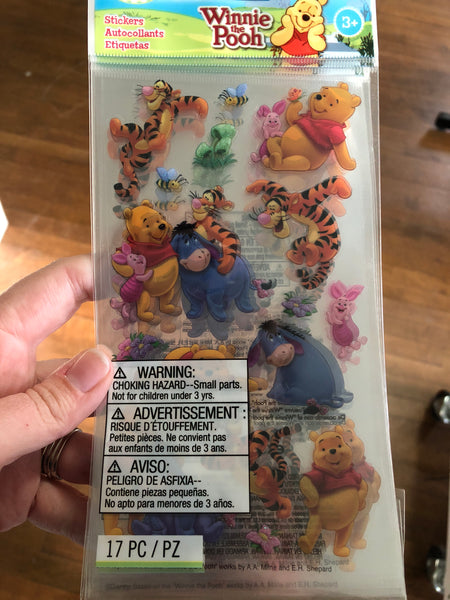 Winnie the Pooh and friends - sticko style stickers