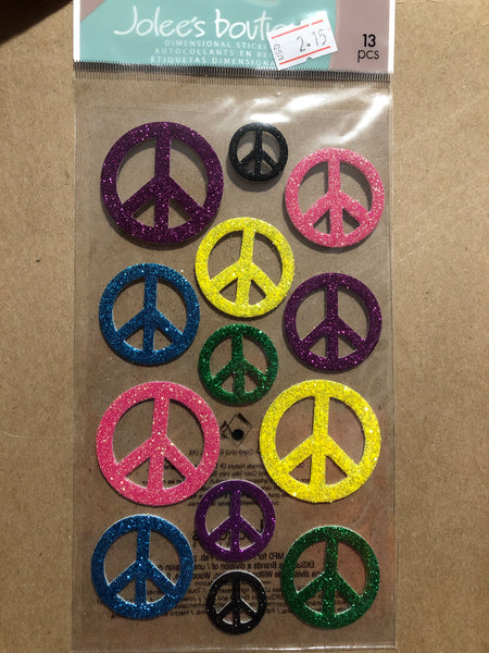 LARGE PEACE SIGNS - Jolees Boutique Embellishments