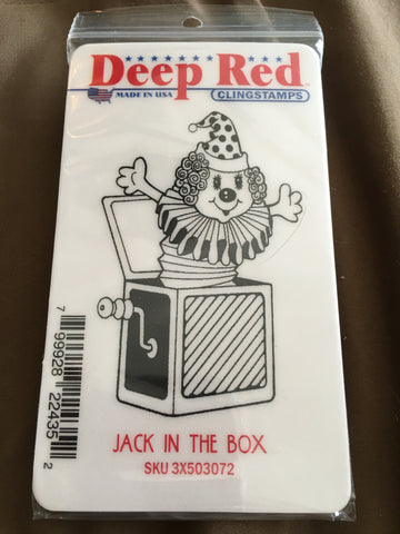 JACK IN THE BOX - DEEP RED RUBBER STAMPS