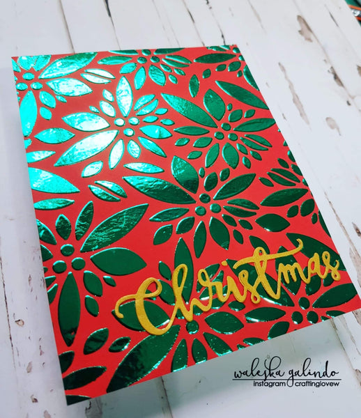 POINSETTIA BURST 6x6 STENCIL - Gina Marie Designs