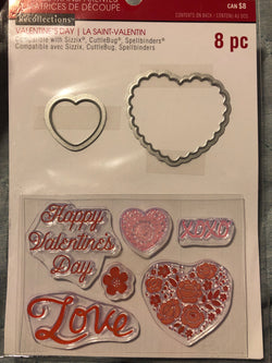 HEART VALENTINE - Recollections stamp & Die set