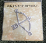 ORNATE BOW AND ARROW DIE - Gina Marie Designs