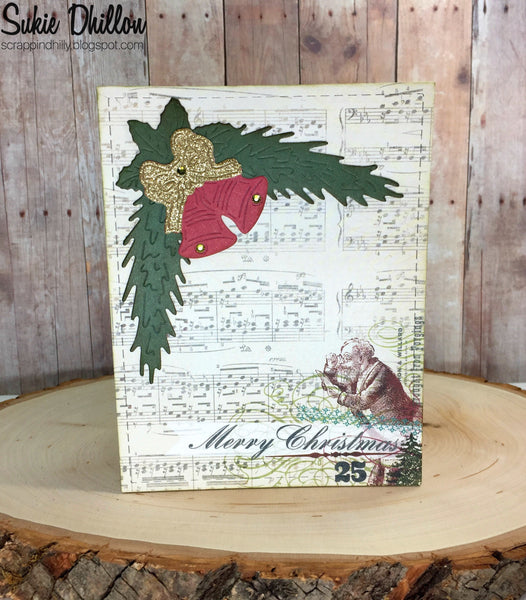CORNER PINE SWAG AND BELLS DIES - GINA MARIE DESIGNS