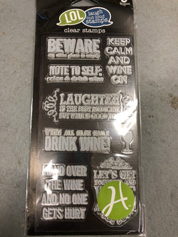 WINE - LOL LAUGH OUT LOUD CLEAR STAMPS