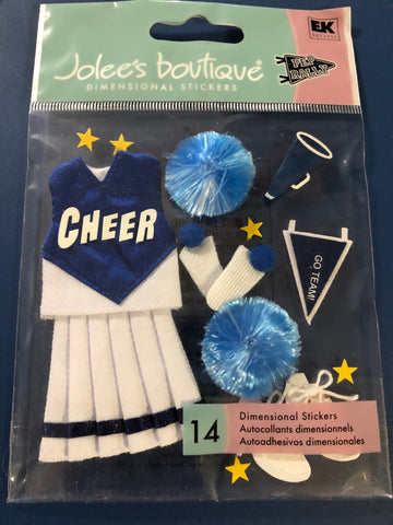 BLUE CHEERLEADER - Jolee's Boutique Stickers