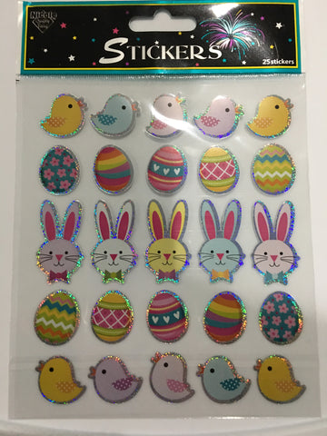 NICOLE METALLIC EASTER ICON STICKERS XL SHEET