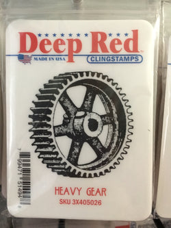 HEAVY GEAR - DEEP RED RUBBER STAMPS