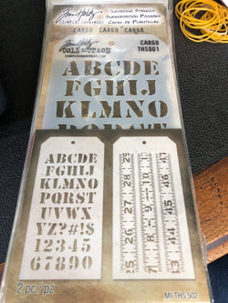 2 pk CARGO ALPHA / MEASURED - Tim Holtz