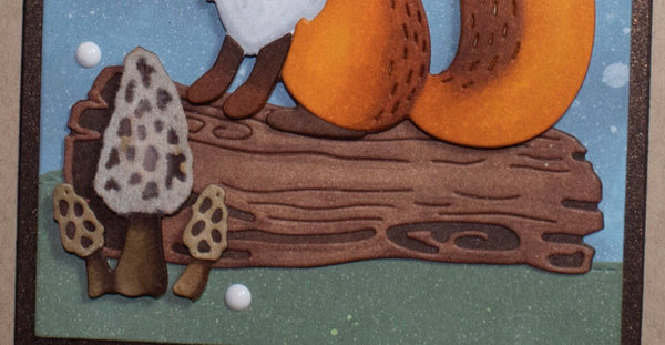 WEATHERED LOG & MUSHROOM DIE SET - Gina Marie Designs