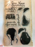 LAYERED PEAR STAMP SET - Gina Marie Designs