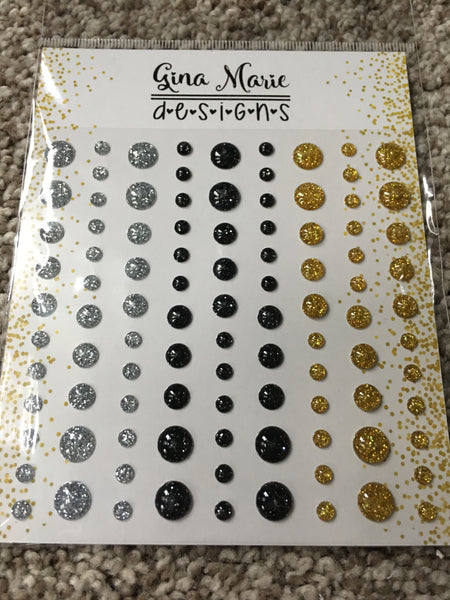 NEW YEARS SPARKLE ENAMEL DOTS - Gina Marie Designs