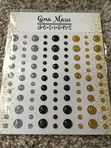 NEW YEARS SPARKLE ENAMEL DOTS - Gina Marie Designs