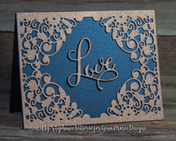 FLOURISH OPEN CENTER BKGD DIE - Gina Marie Designs