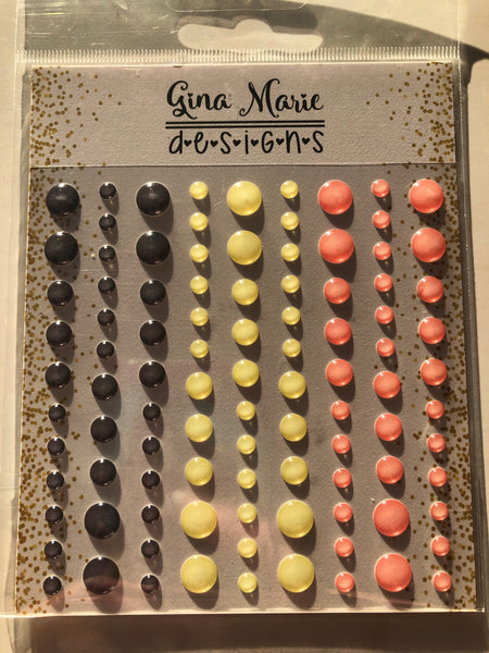 FRENCH CHATEAU CLEAR WITH COLOR ENAMEL DOTS - Gina Marie Designs