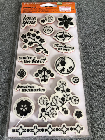 FLORAL FLAIR - FISKARS CLING STAMPS