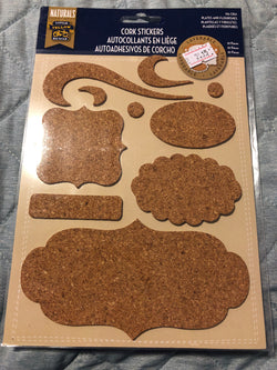 PLATES & FLOURISHES CORK STICKERS - LITTLE YELLOW BICYCLE