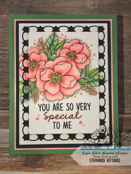 FLOWER CHAIN RECTANGLE DIE SET - GINA MARIE DESIGNS
